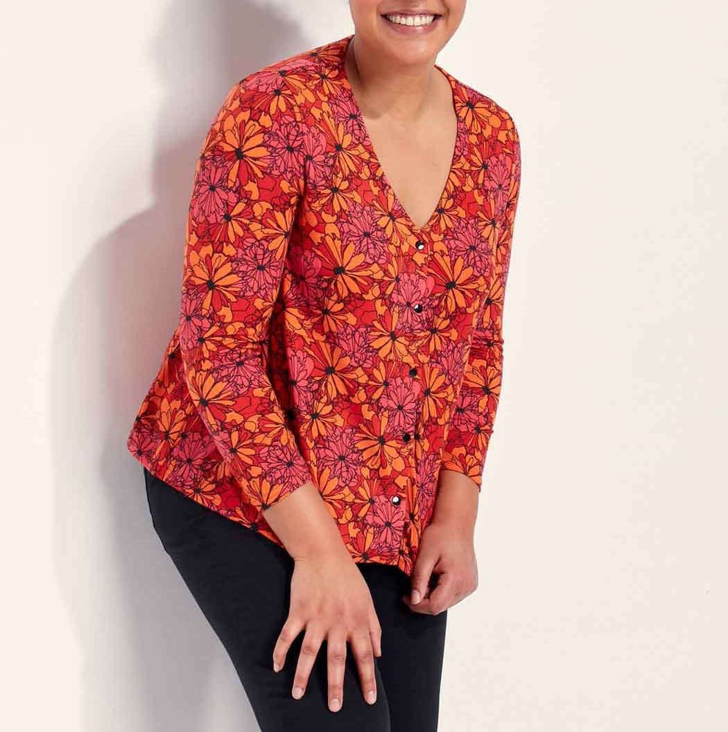 Top maille chaude boutonné EYAD