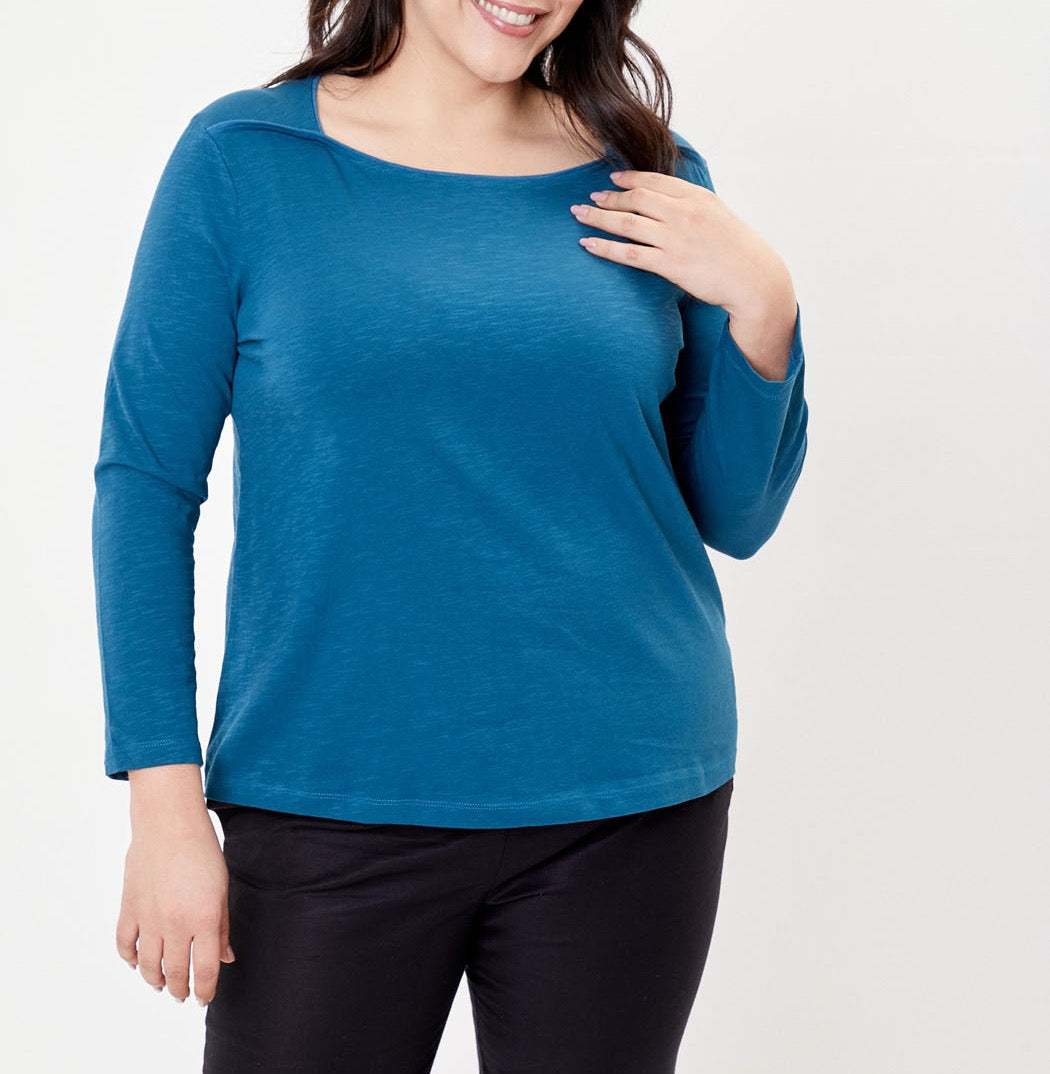 T-shirt coton bio col bateau GONDA
