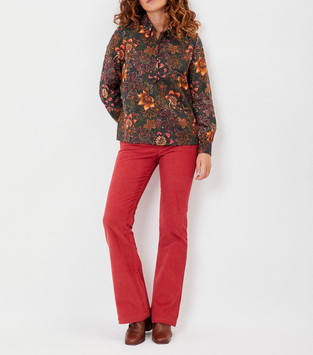 Top chemise boutonné coton bio TJORN