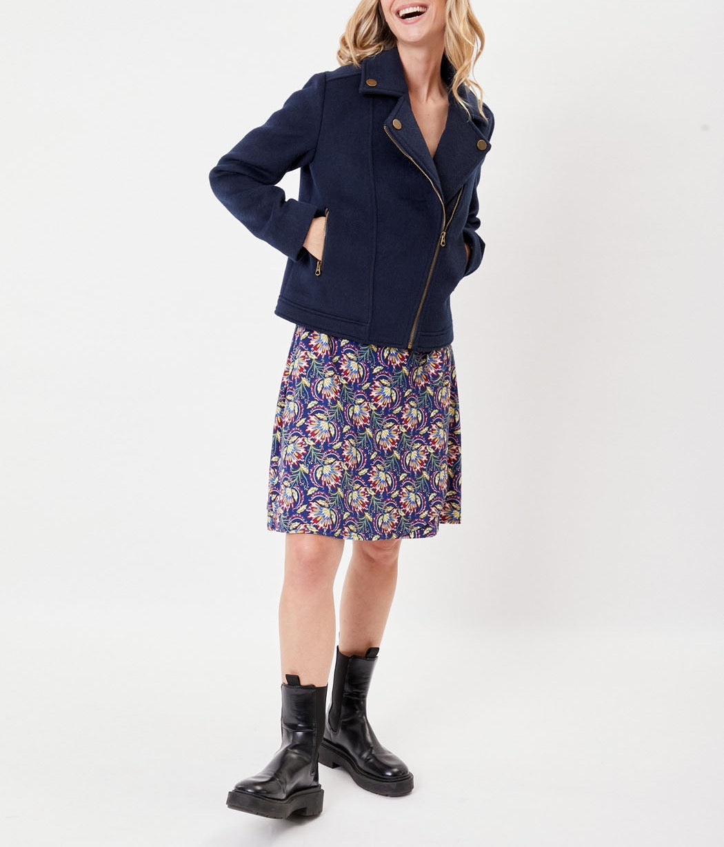 Veste perfecto uni lainage MAJDI