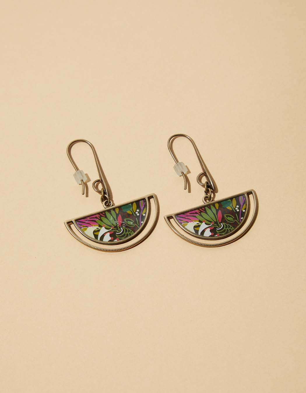 Boucles d'oreilles demi-lune Naiades