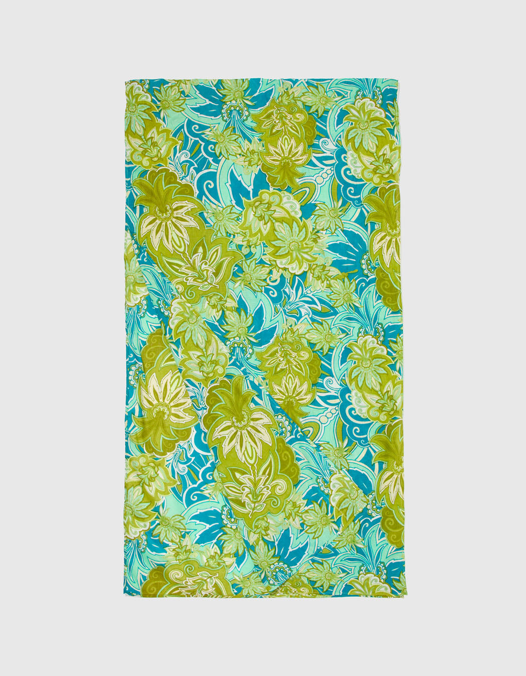 Foulard imprimé voile de coton bio LAVANDI