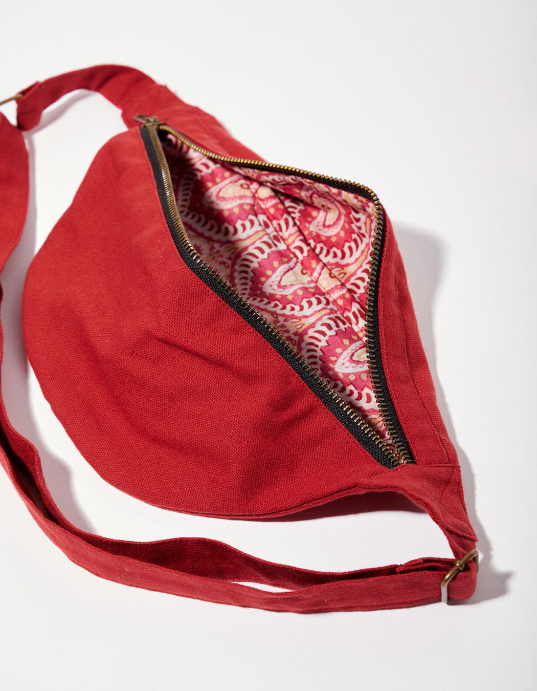 Sac bandoulière banane en coton épais MUNDAL