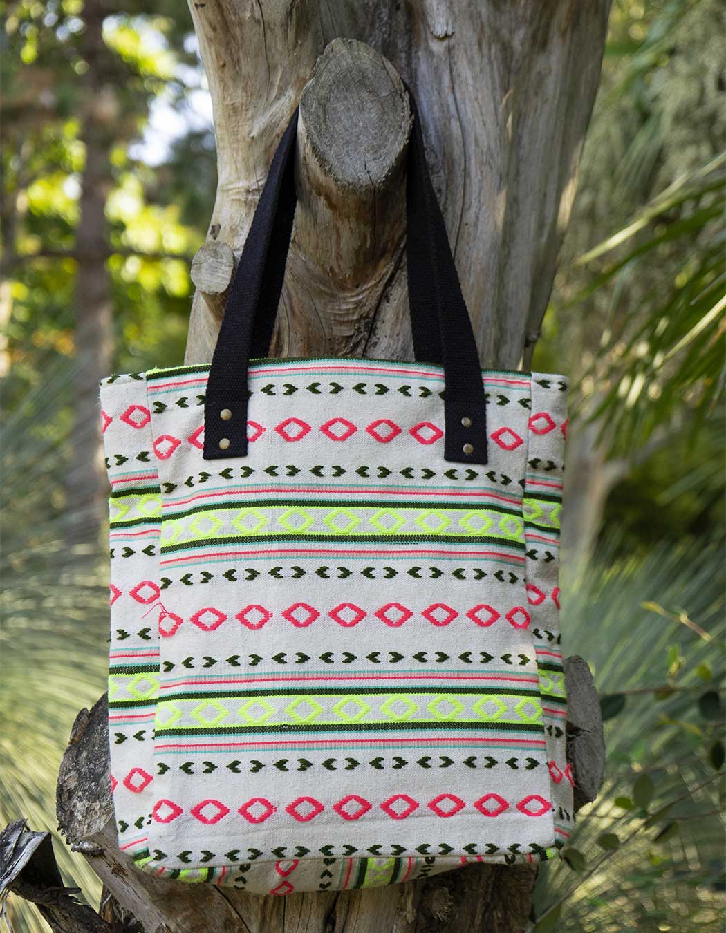 Sac cabas en coton fantaisie LUCIA
