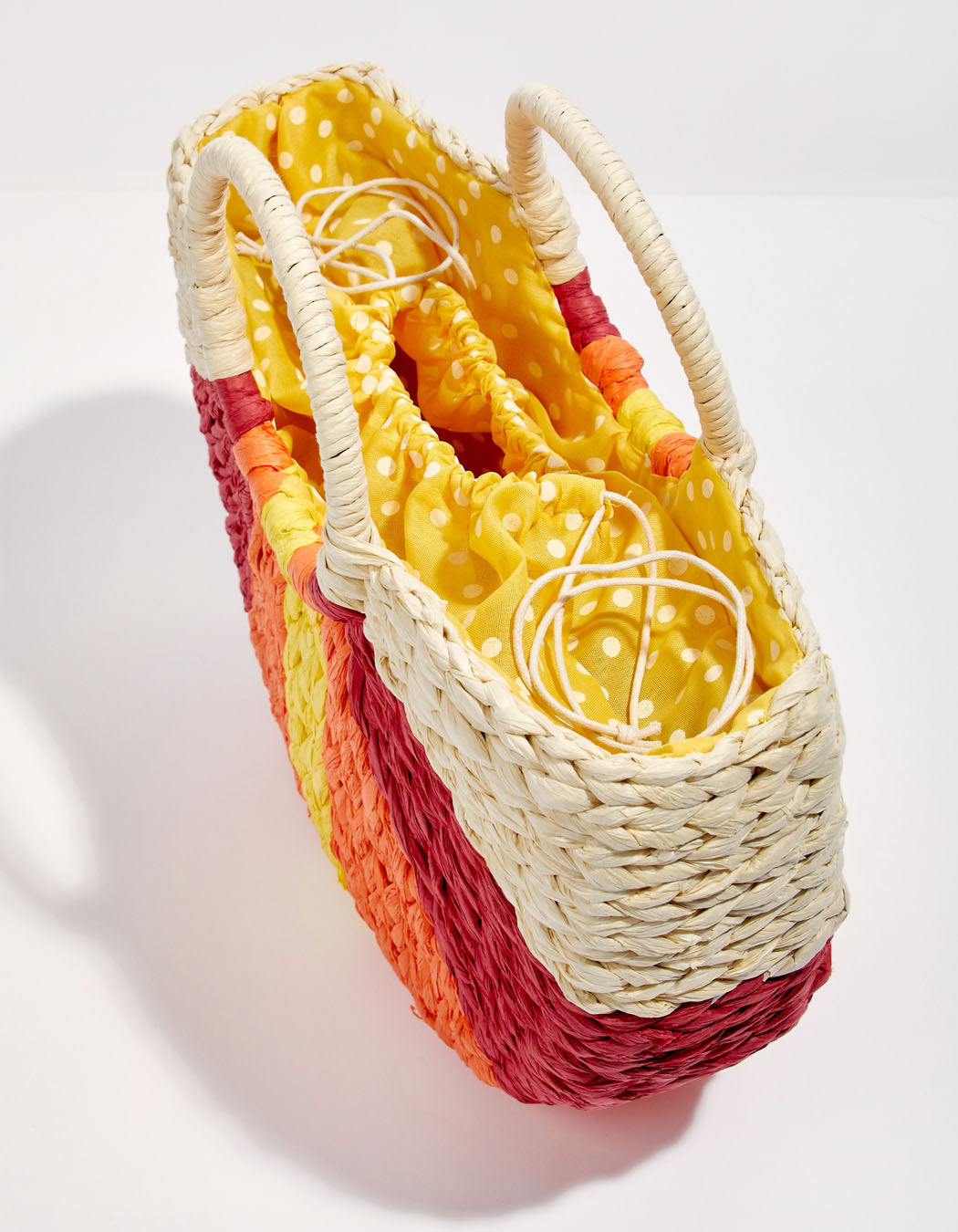Panier tissé imprimé JOZANA