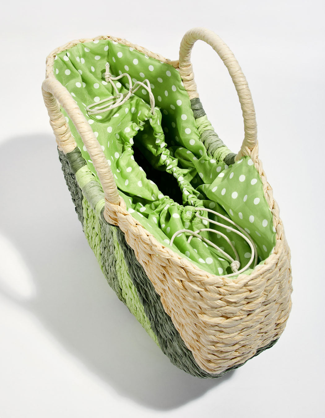 Panier tissé imprimé JOZANA