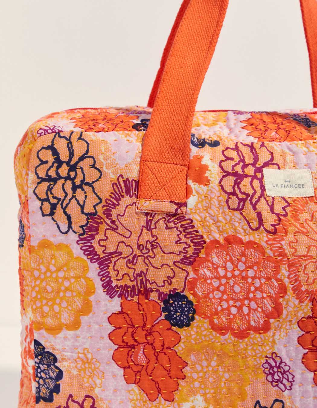 Grand sac week-end coton upcyclé MALAI