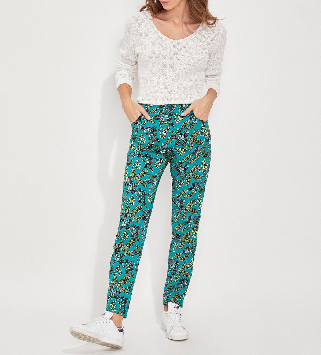Pantalon cigarette coton MALACIA