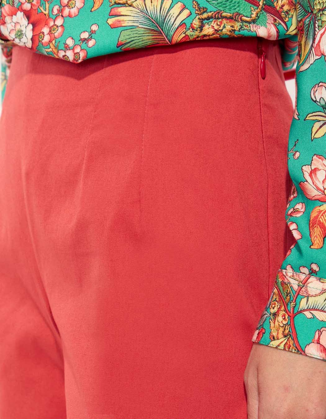 Pantalon droit large coton ATALIA
