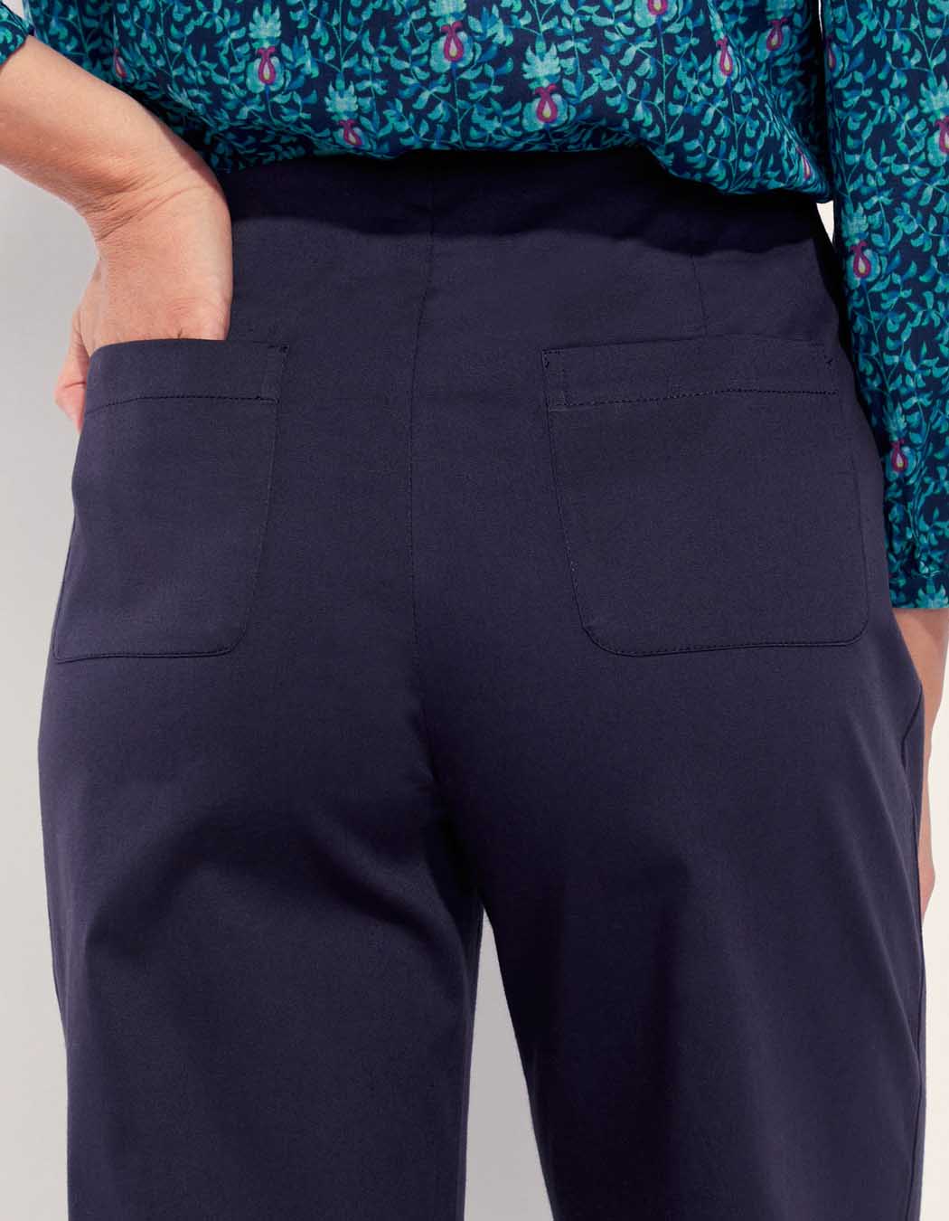Pantalon droit large coton ATALIA