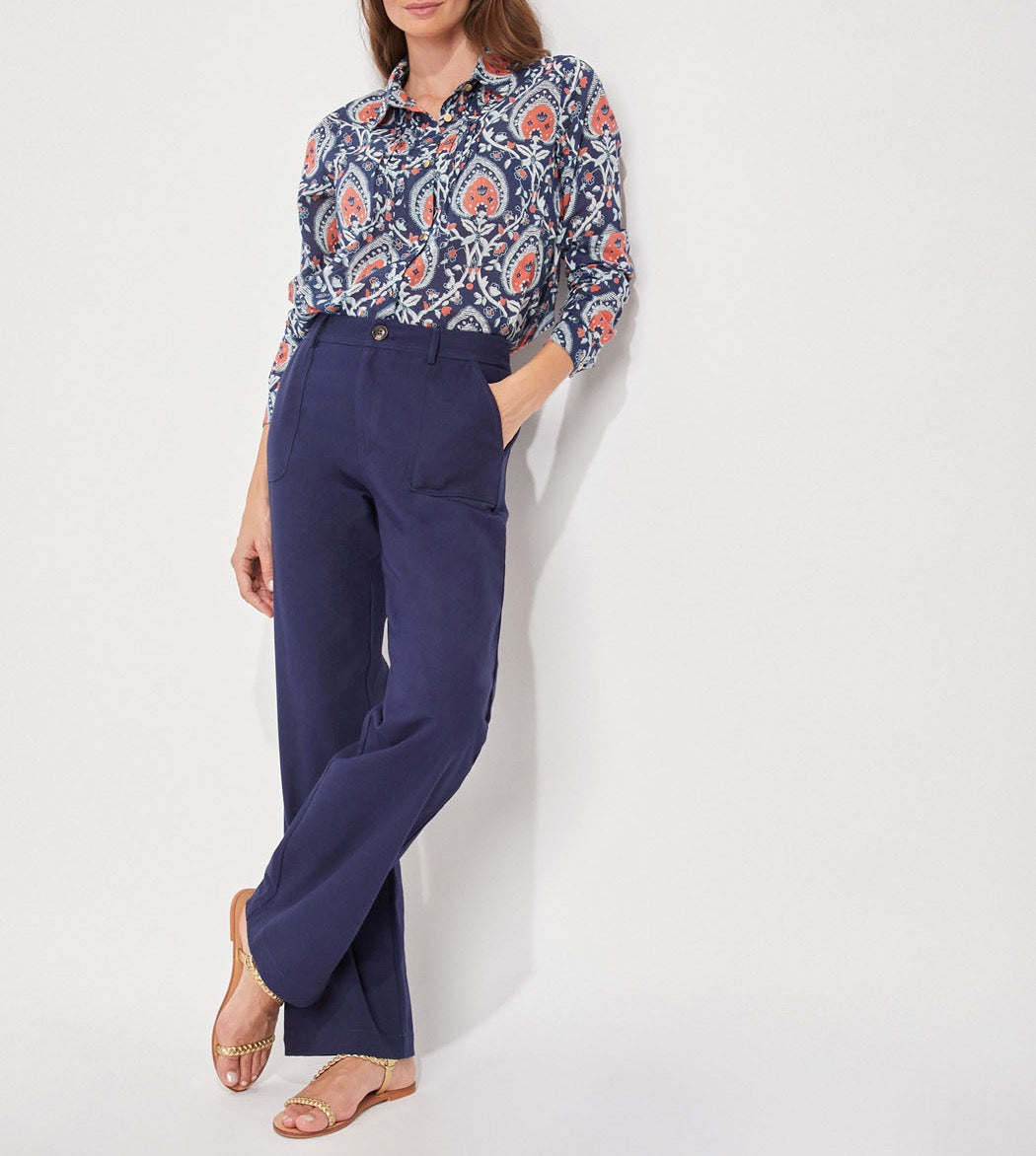 Pantalon droit coton épais LINE