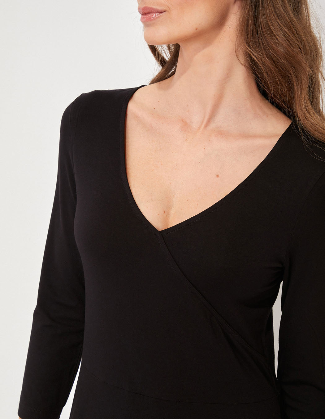 Robe imprimée maille col croisé Ecovero TALLADY