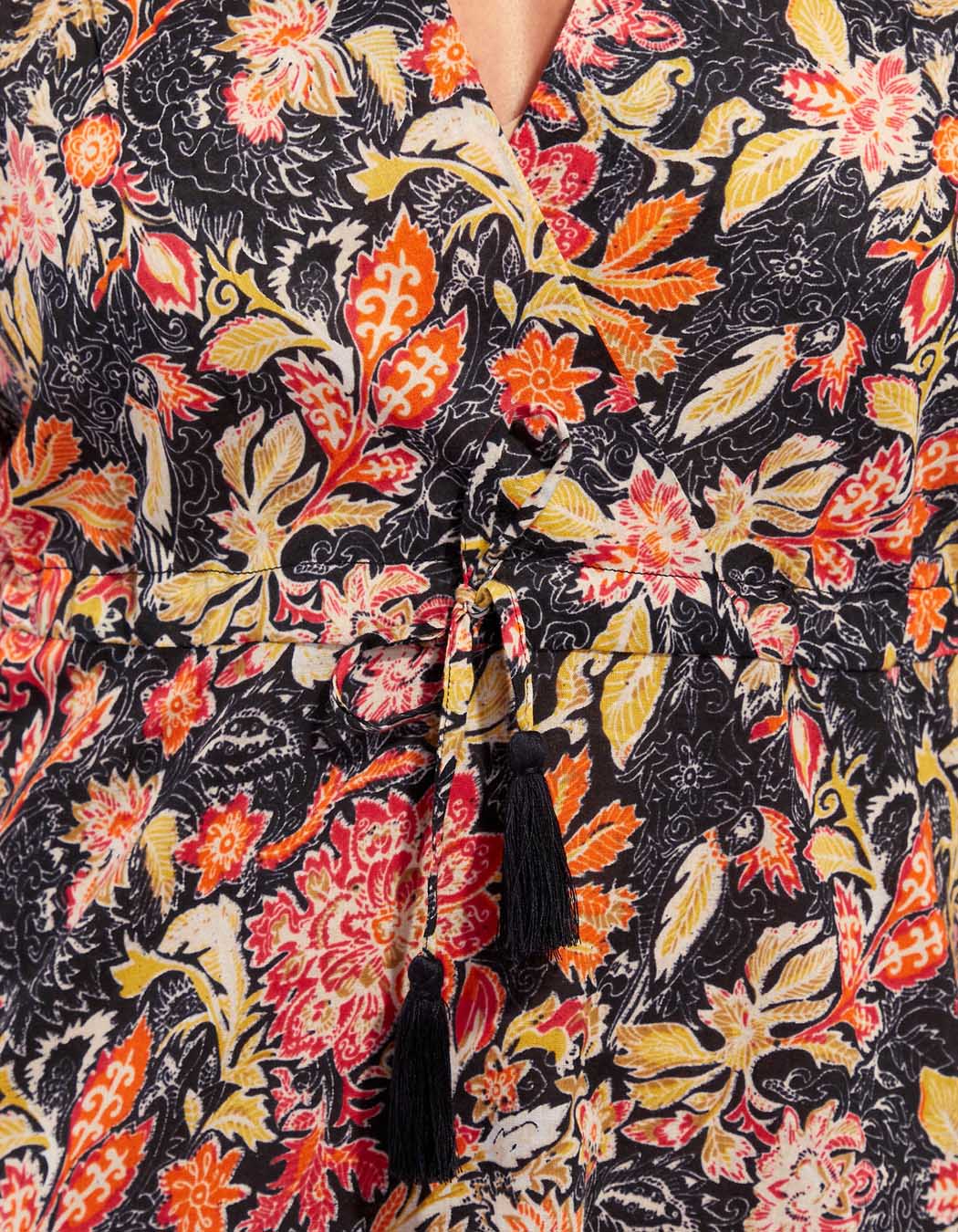 Robe coton bio évasée imprimée ZAINA