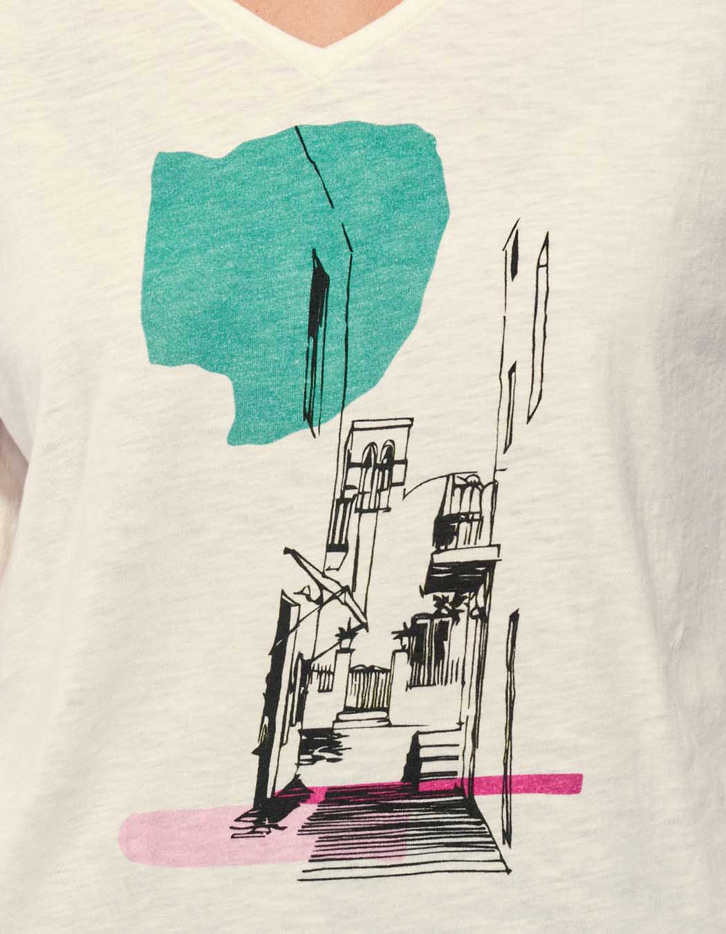 Tee shirt coton flammé bio BACACIANE