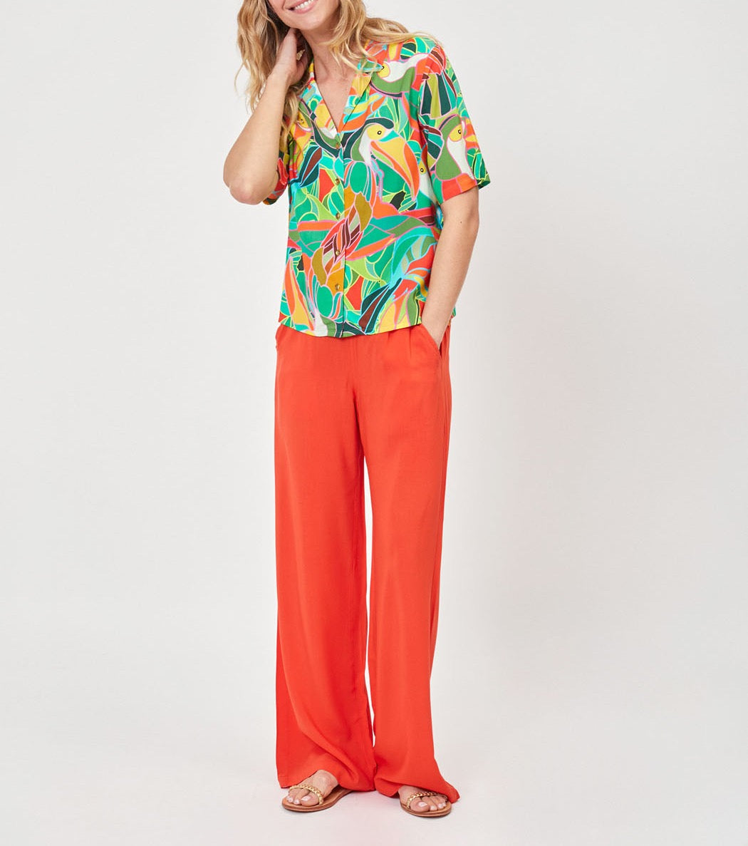 Chemise imprimée pyjama fluide Ecovero KENDAH