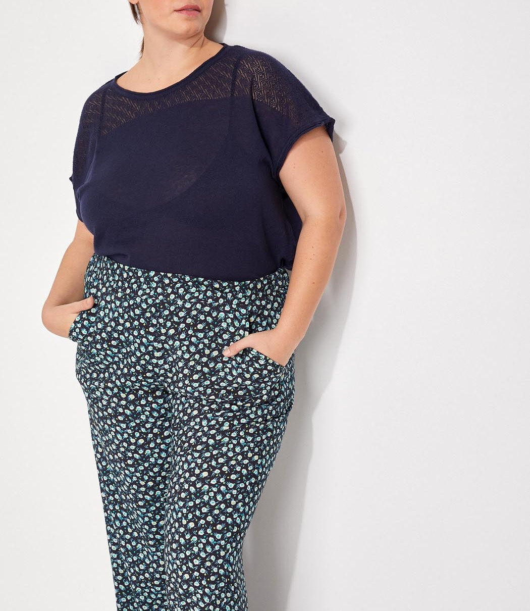 Top coton ajouré maille MANTRAS