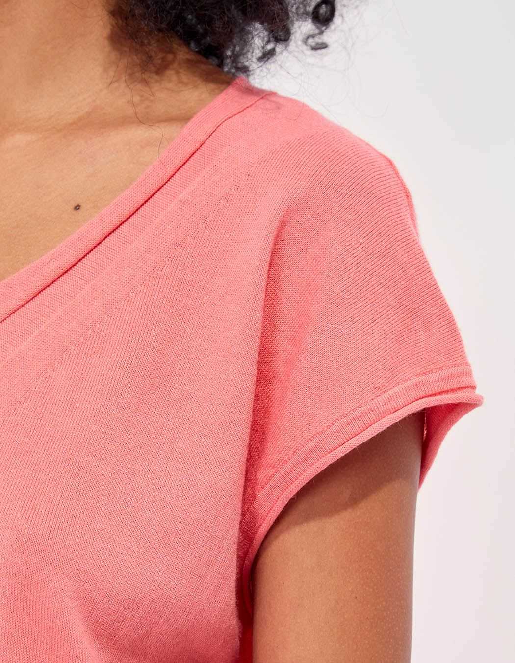 Tee-shirt col V imprimé SUMATRA