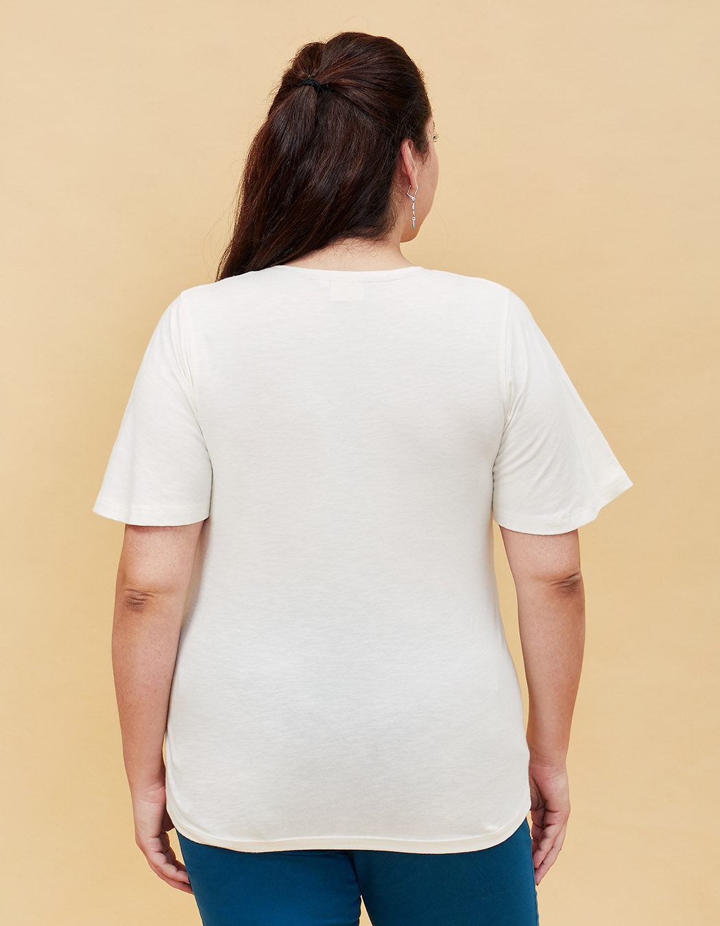 T-shirt coton bio manches papillon Telly | 36 au 56