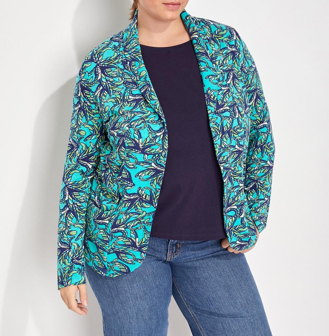 Veste imprimée souple ajustée Ecovero CATLINE
