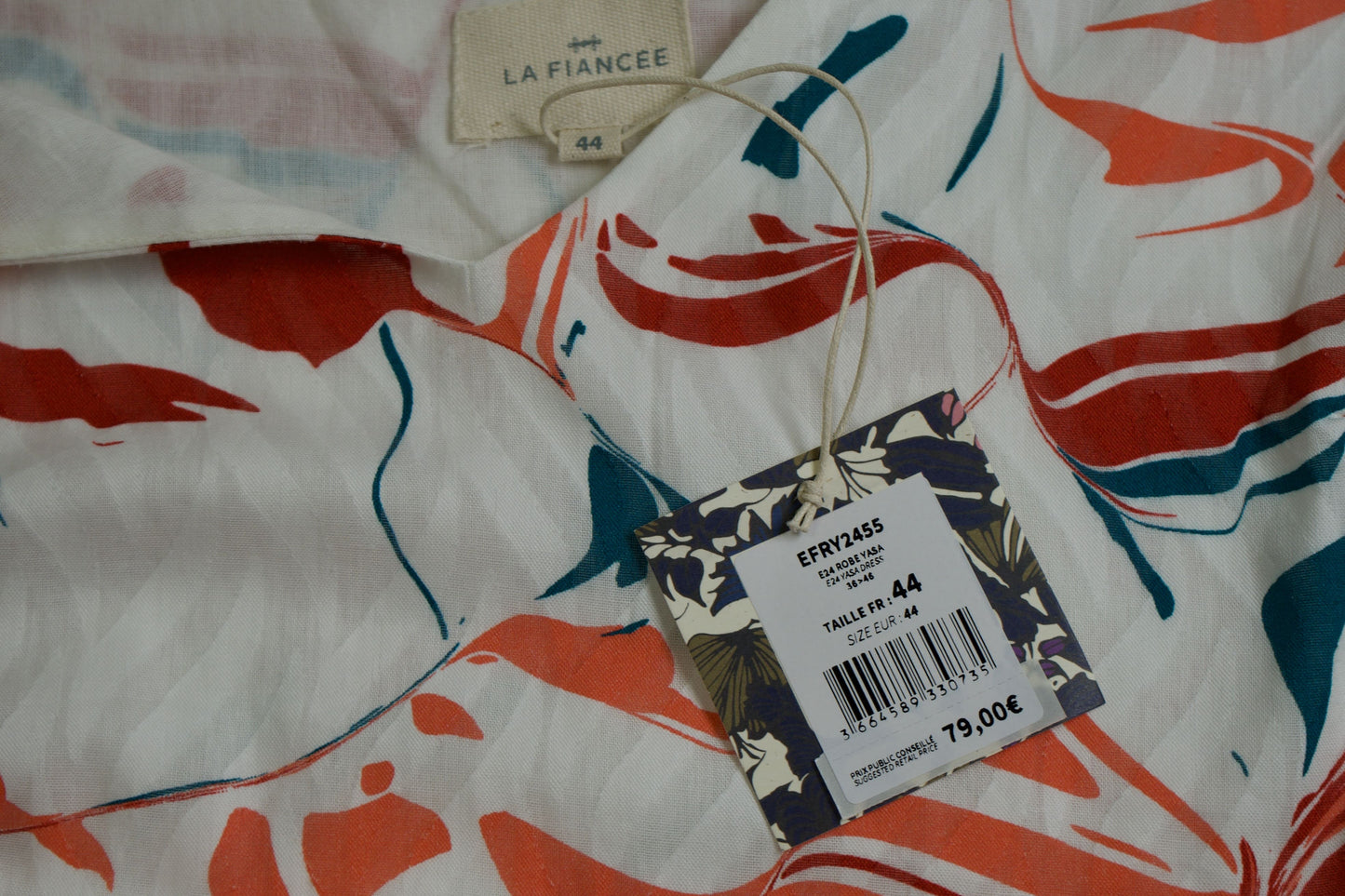 Robe courte doublée imprimée YASA