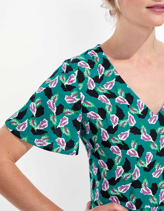 Robe fluide imprimée BINTOU