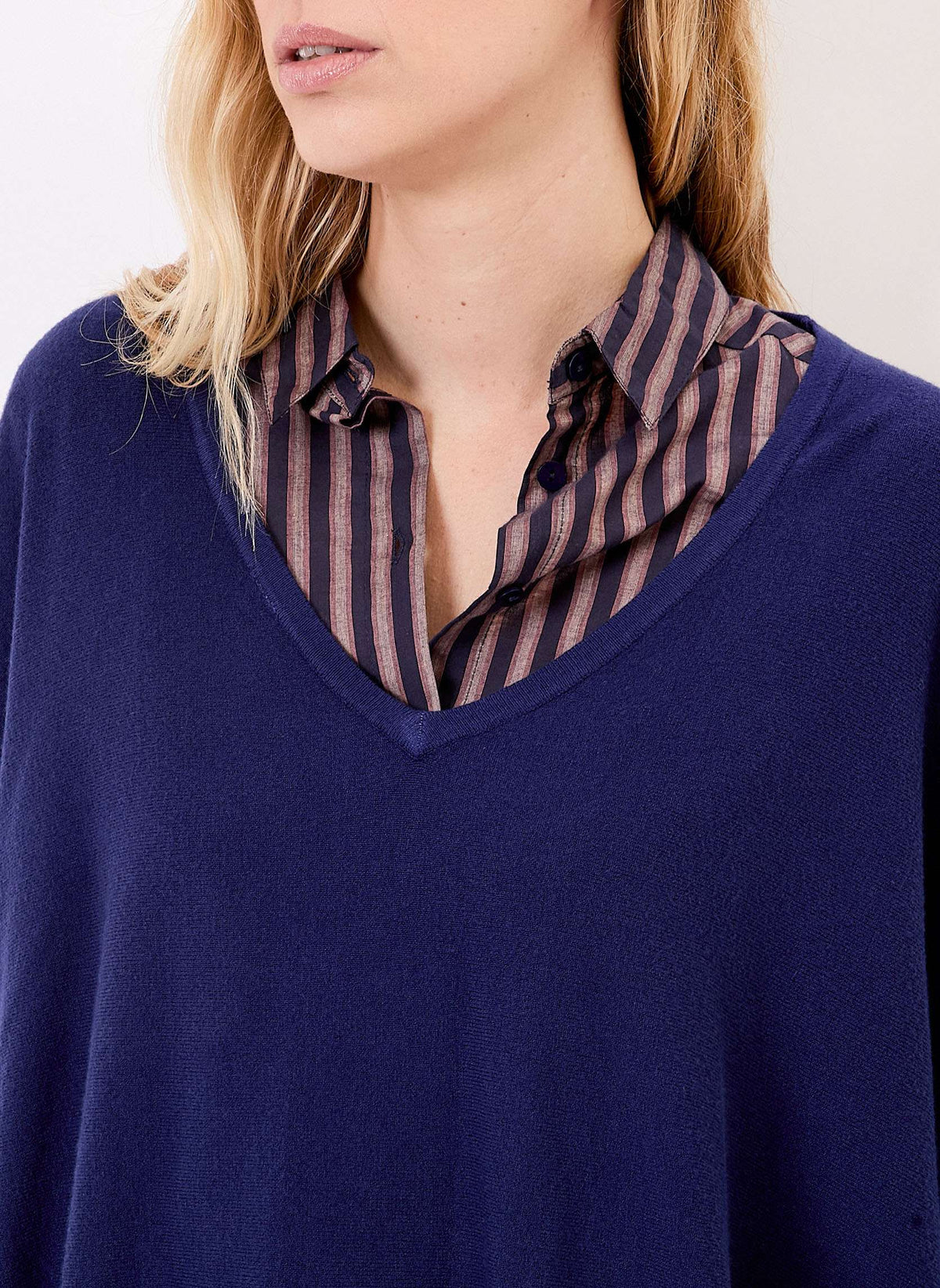 Pull oversize maille col V LANA