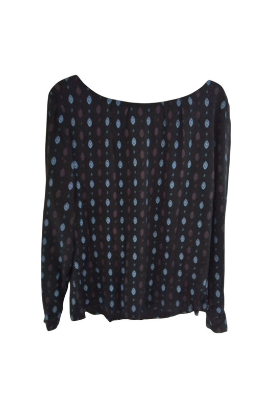 Top noir manches longues