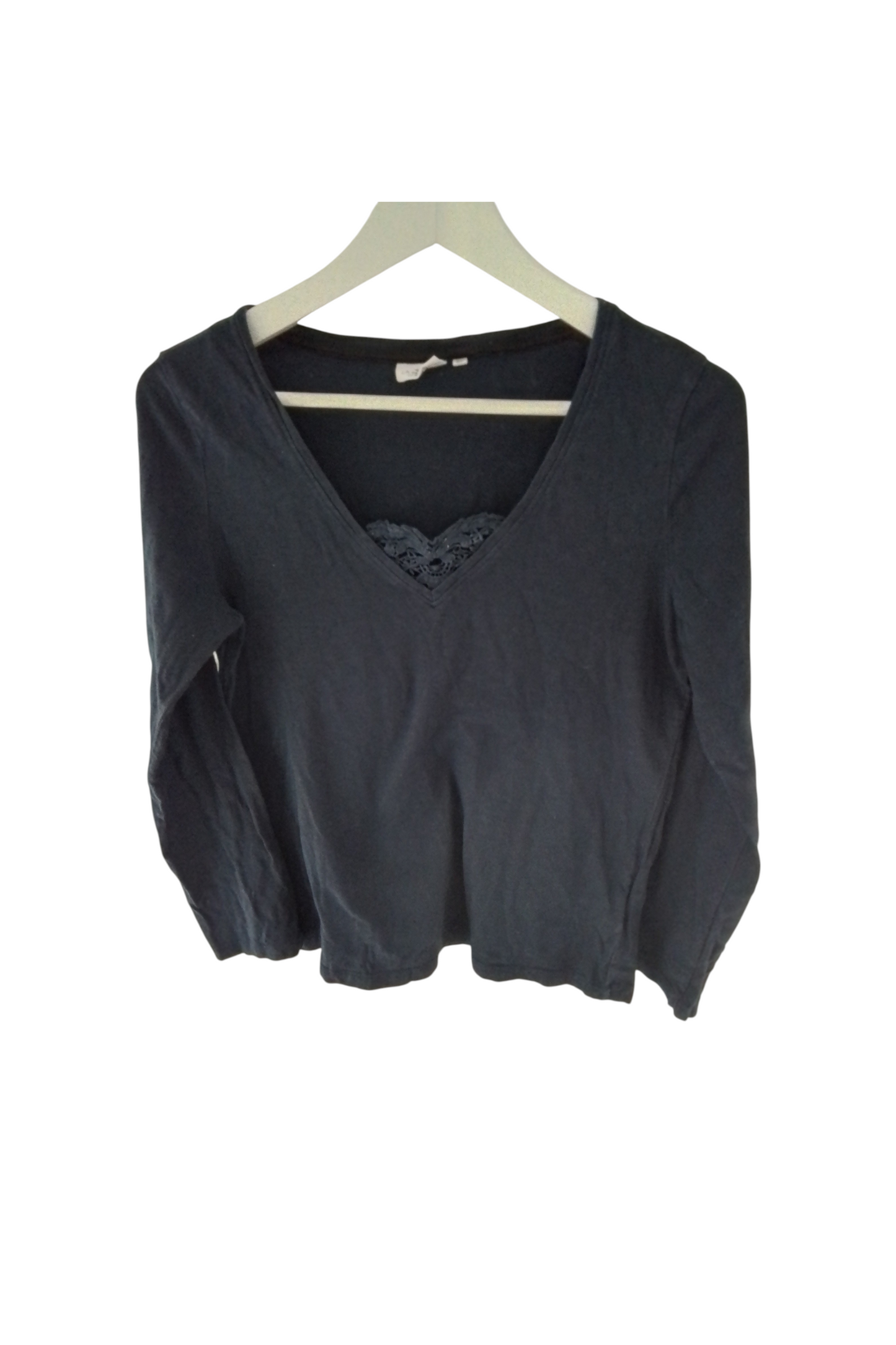 Tee-shirt manches longues coton biologique bleu marine