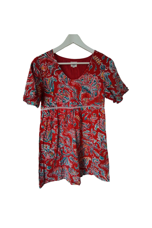 Robe coton coupe fluide