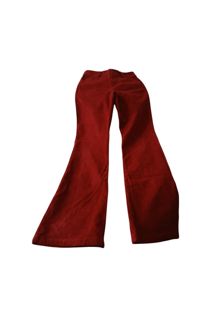 Pantalon flare velours