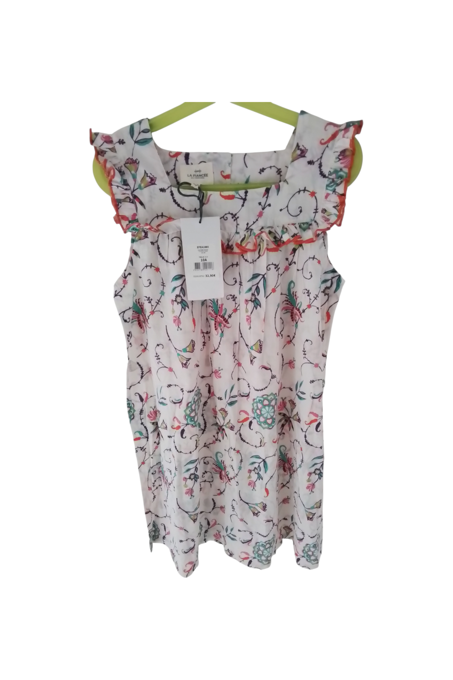 Robe fille coton imprimé ARIANA taille 10 ans