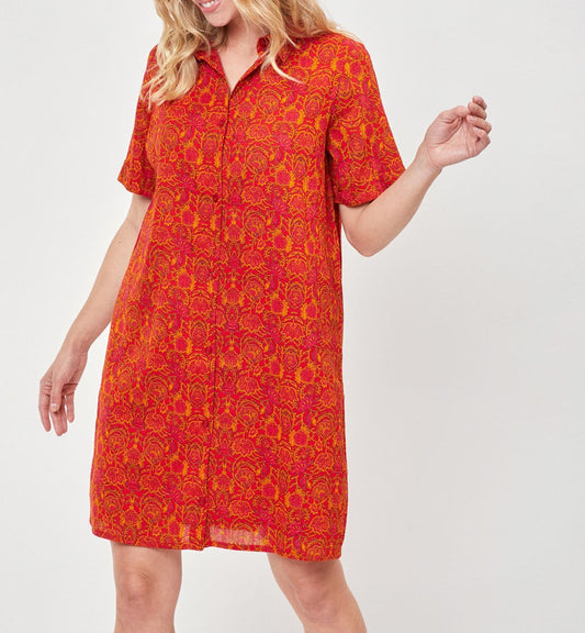 Robe chemisier crêpe de coton bio GAYANI