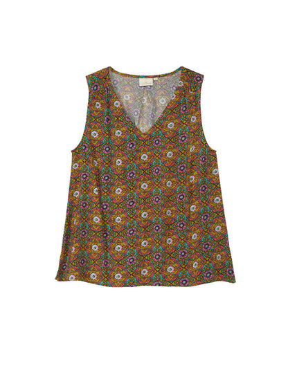 Top évasé sans manche ecovero MAYAHUEL