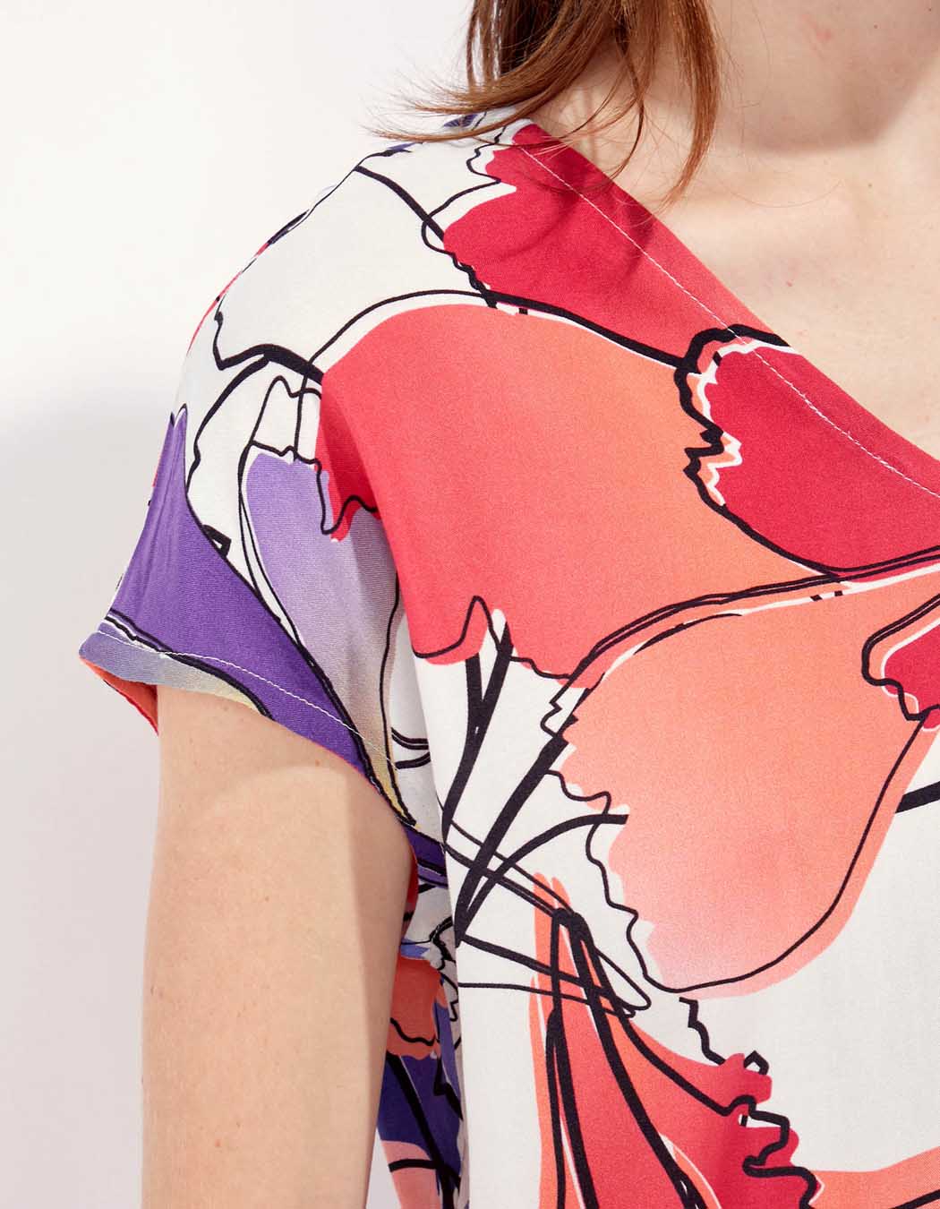 Blouse sans manches imprimée HENA