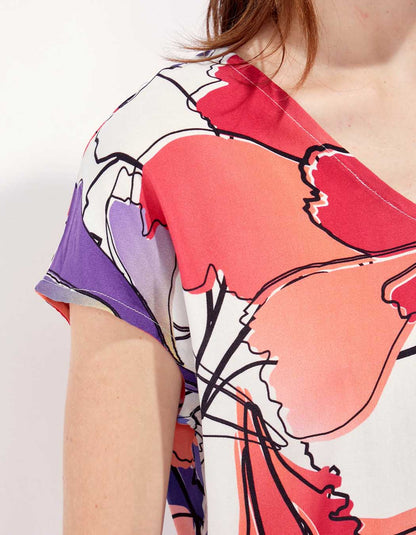 Blouse sans manches imprimée HENA