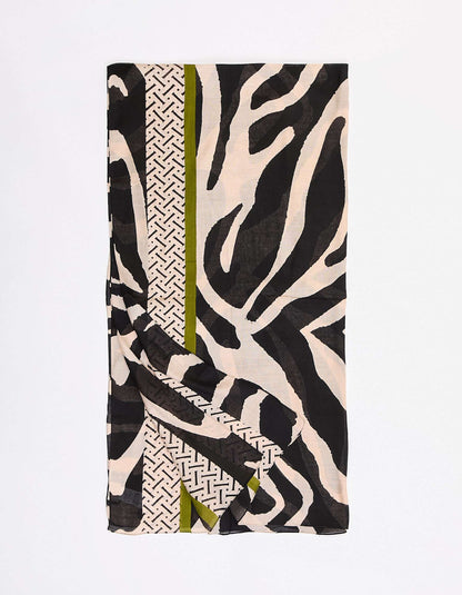 Grande étole fluide imprimée GRIMM