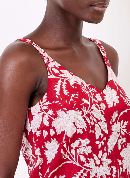 Débardeur imprimé voile de coton bio SIANA