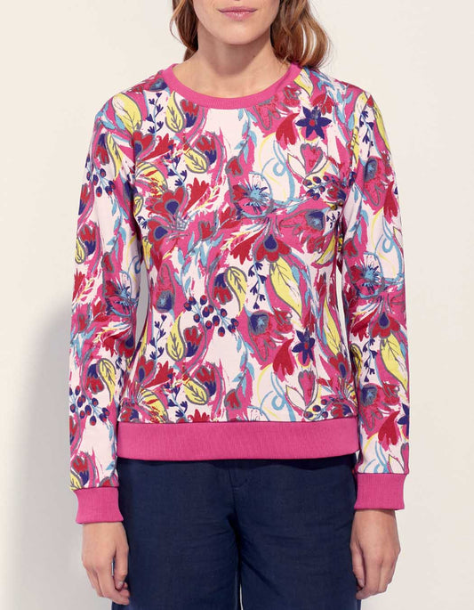 Sweat coton imprimé TINGRINE