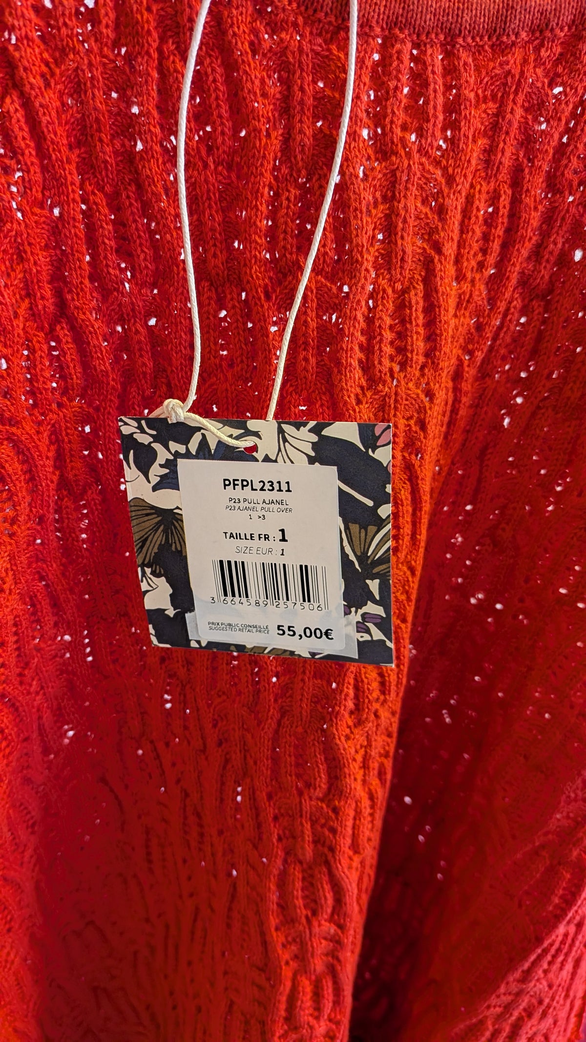 Débardeur maille ajourée AJANEL