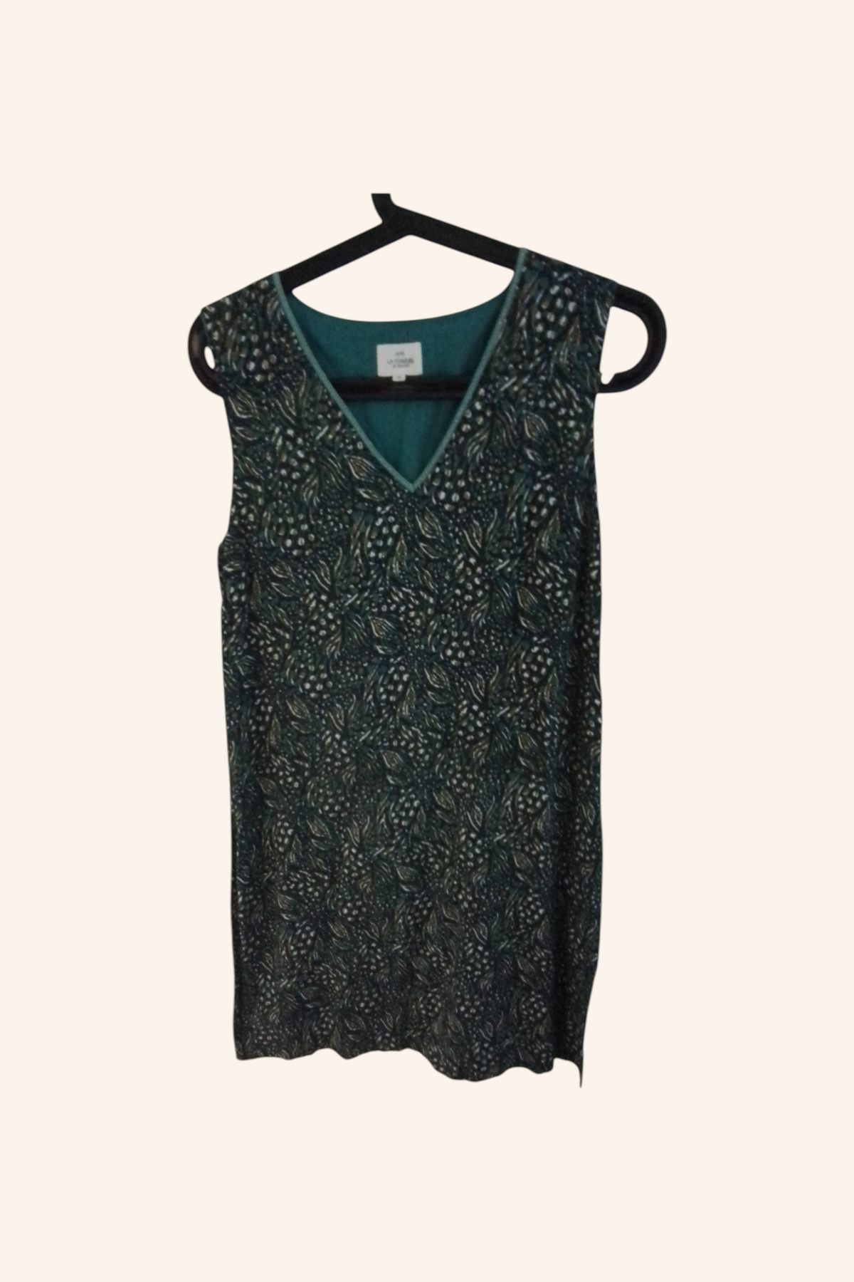 Robe coton imprimé coupe droite