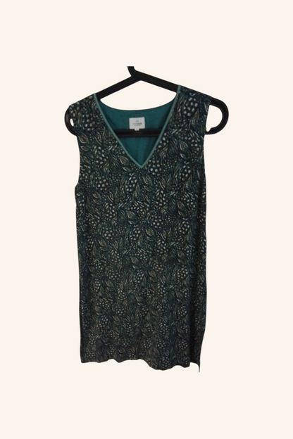 Robe coton imprimé coupe droite