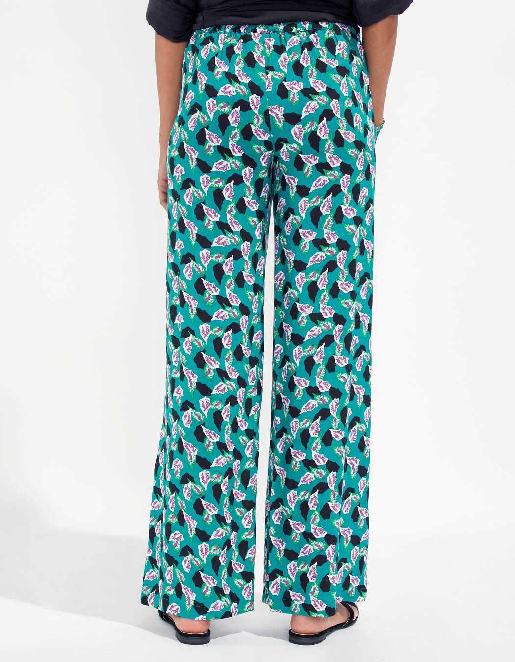 Pantalon large imprimé ESTIA