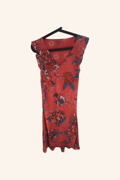 Robe longueur midi réversible