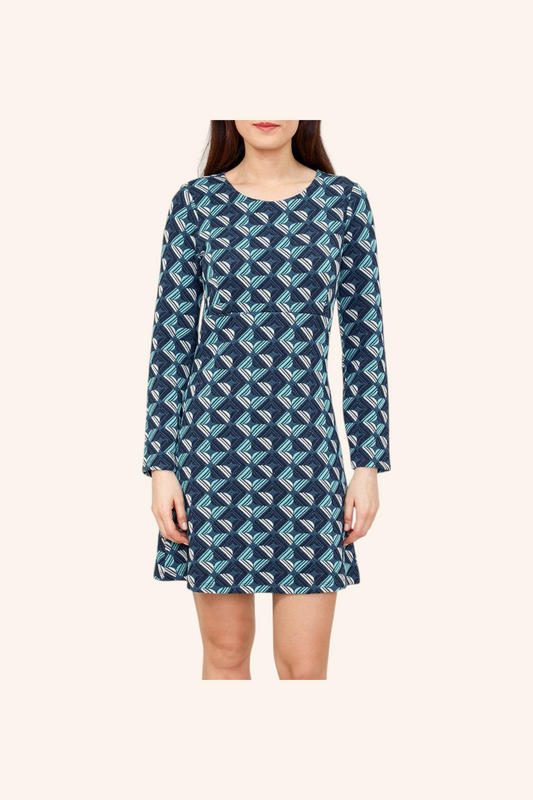 Robe maille imprimée WABI