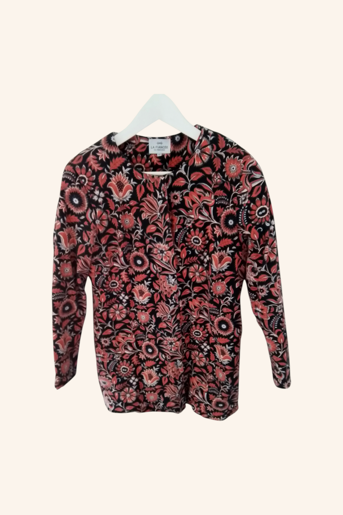 Veste longue coton  boutonnée