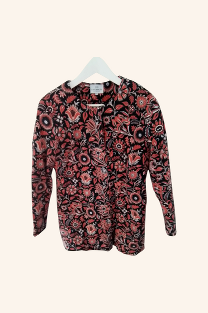 Veste longue coton  boutonnée