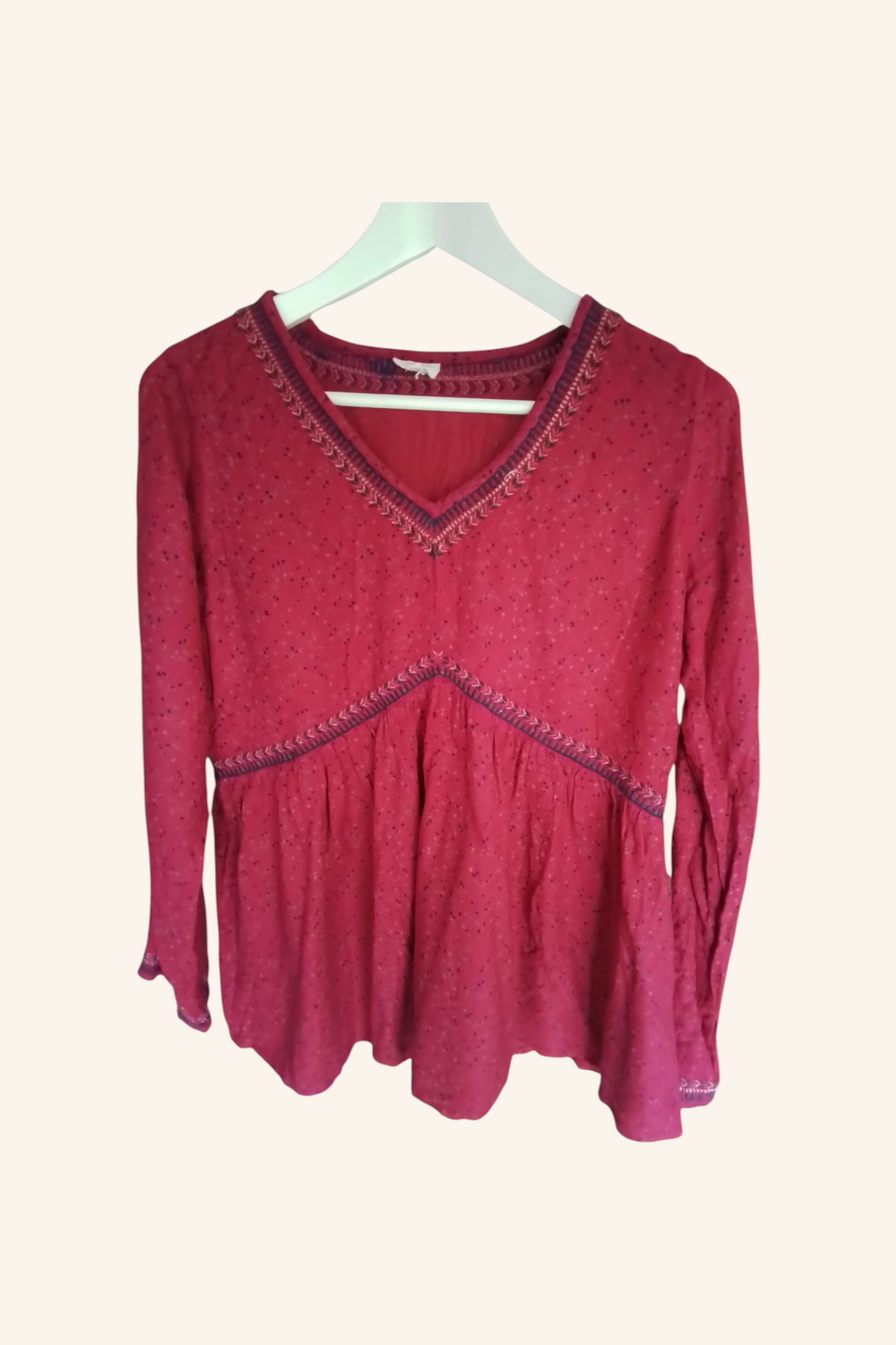 Top manches longues fuchsia
