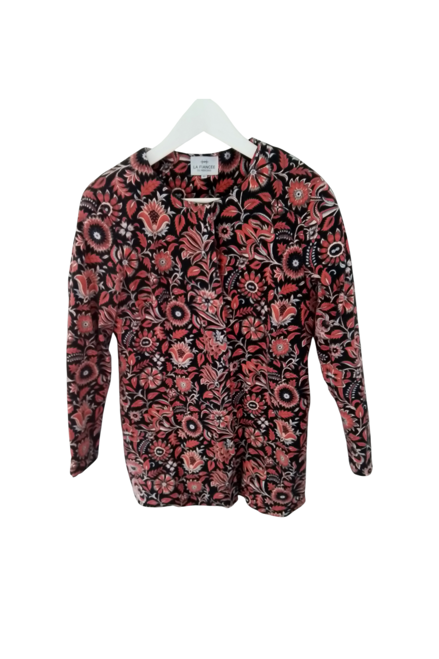 Veste longue coton  boutonnée