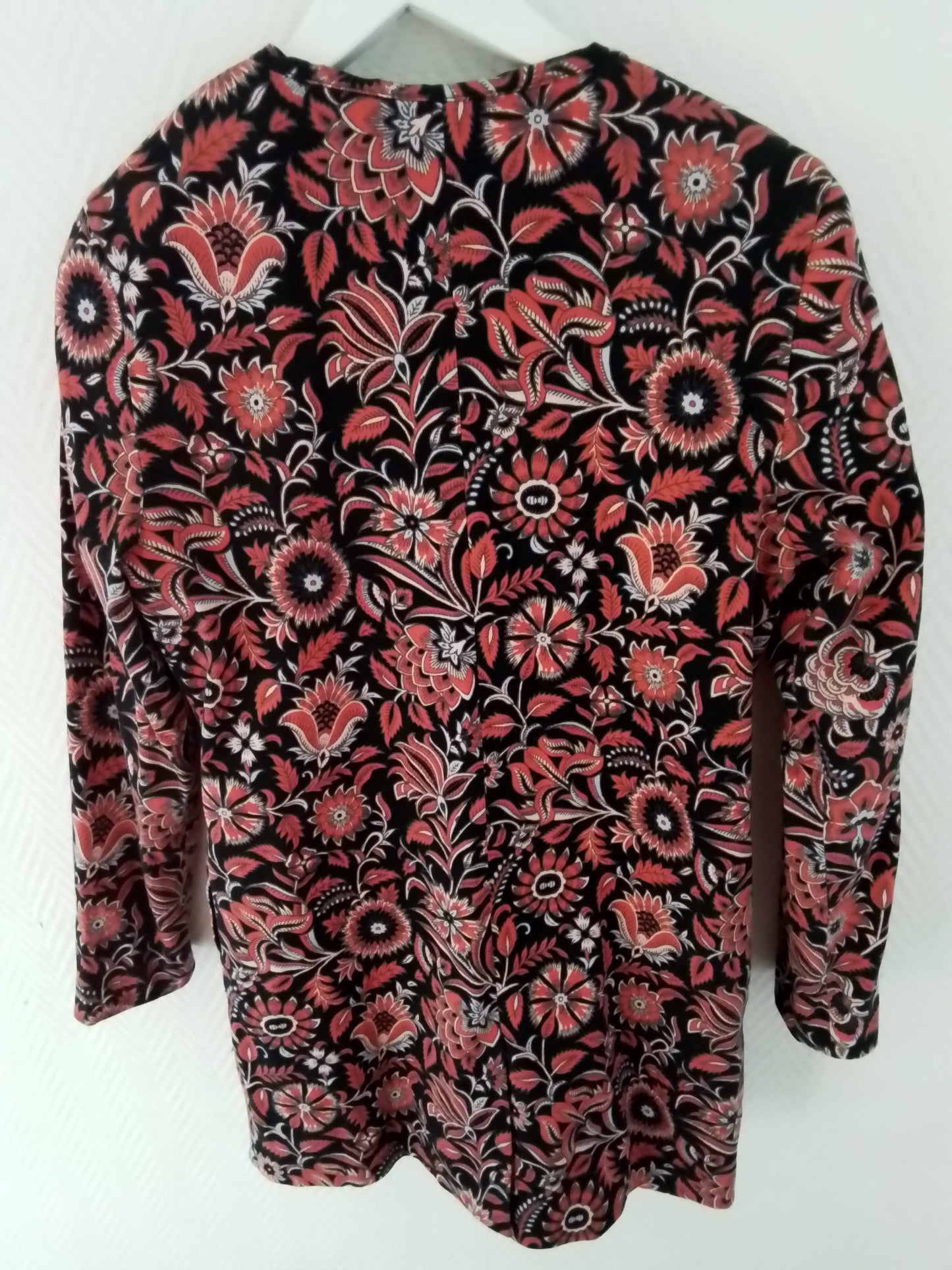 Veste longue coton  boutonnée