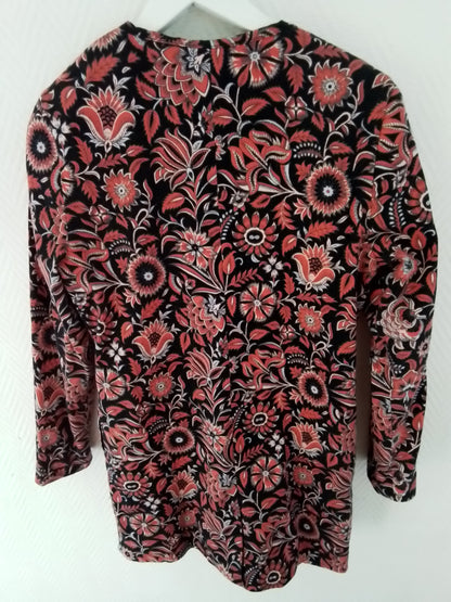 Veste longue coton  boutonnée